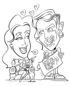 Anniversary Couple coloring page